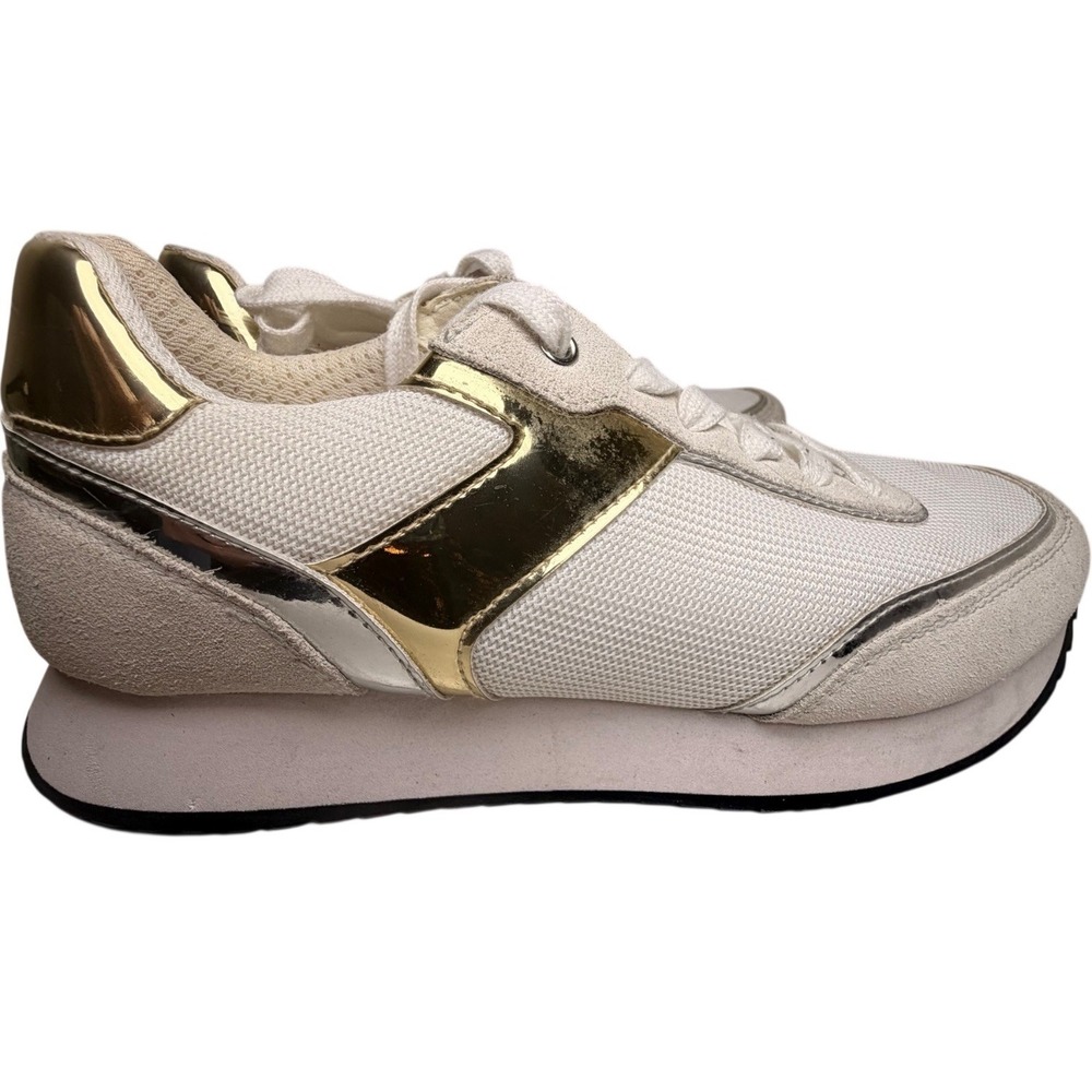 Geox D Doralea A Respira White Gold Comfort Walking Sneakers EU 40 US 10 - Picture 6 of 13